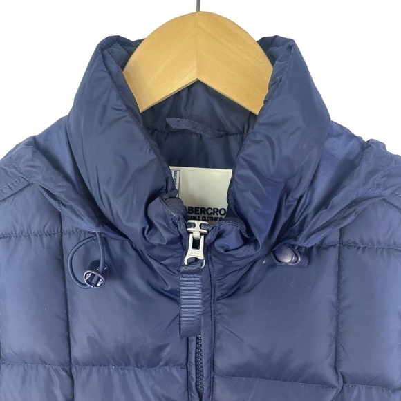 Abercrombie Goose Down Feather Puffer Vest Blue Size Medium - Picture 4 of 11